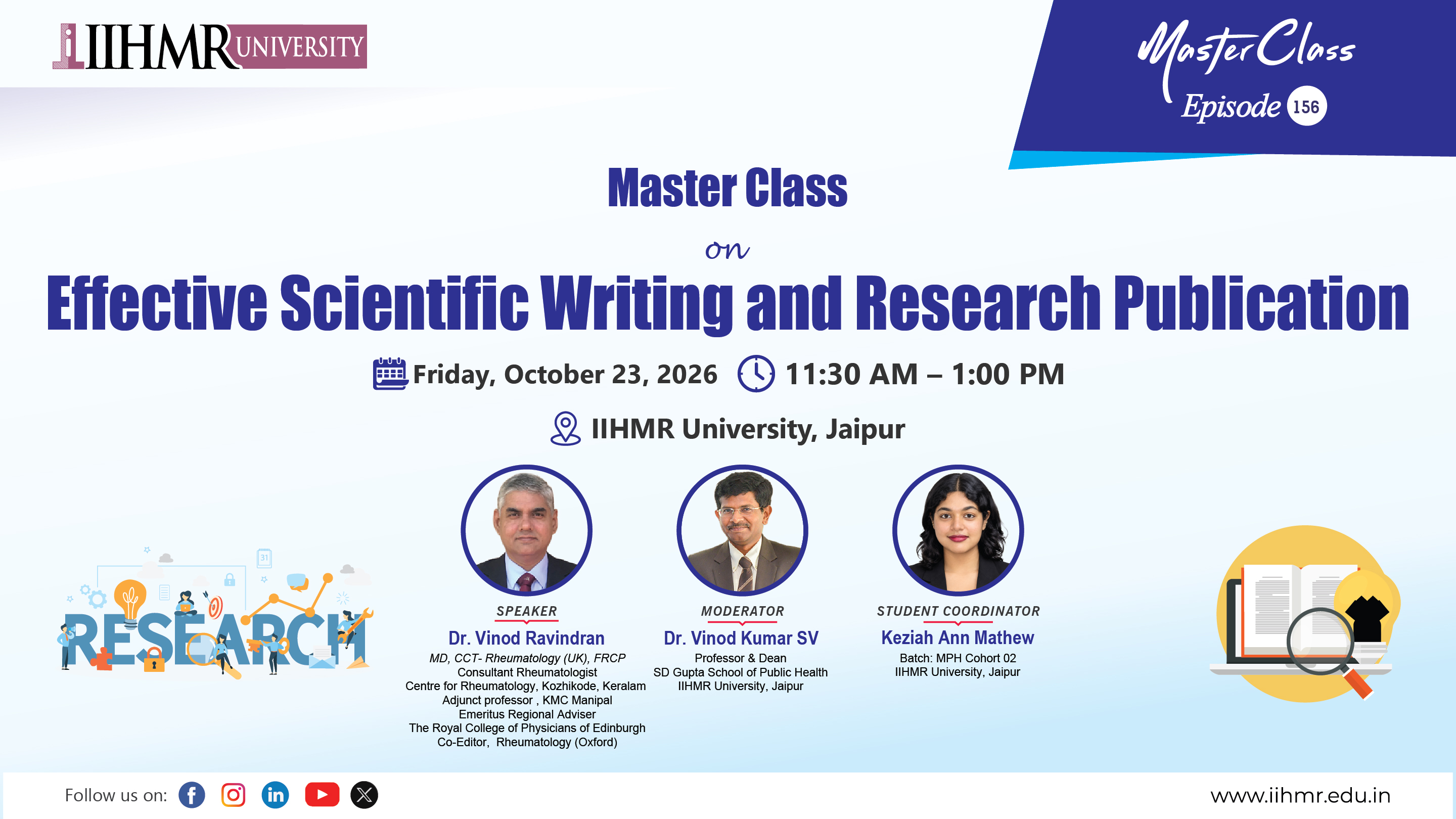 Master Class Episode 156 &ndash; Effective Scientific Writing and Publishing Research