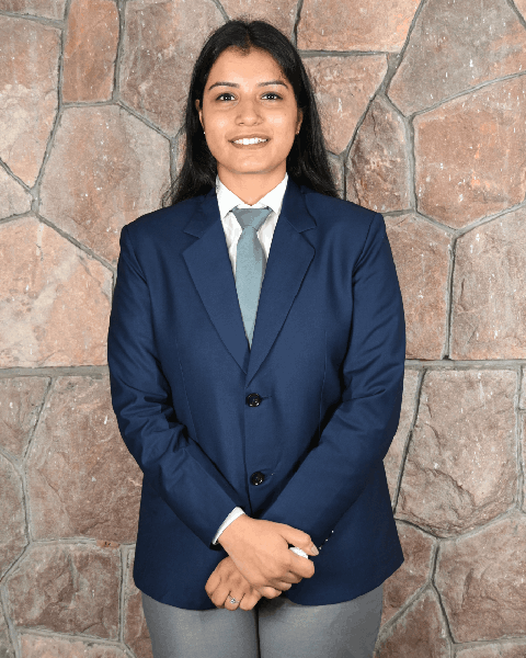 Anushka Acharya Sharma  Member of Placement Committee of IIHMR University Jaipur