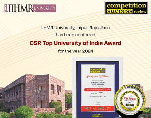 CSR Top University of India Award for the year 2024