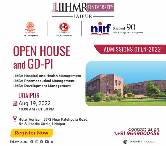 Open House and GD-PI in Udaipur on 19 Aug 2022