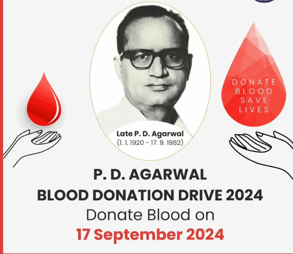 Late Shri PD Agarwal Blood Donation Drive 2024