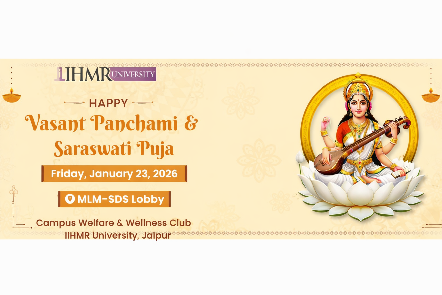 Vasant Panchami Event Banner