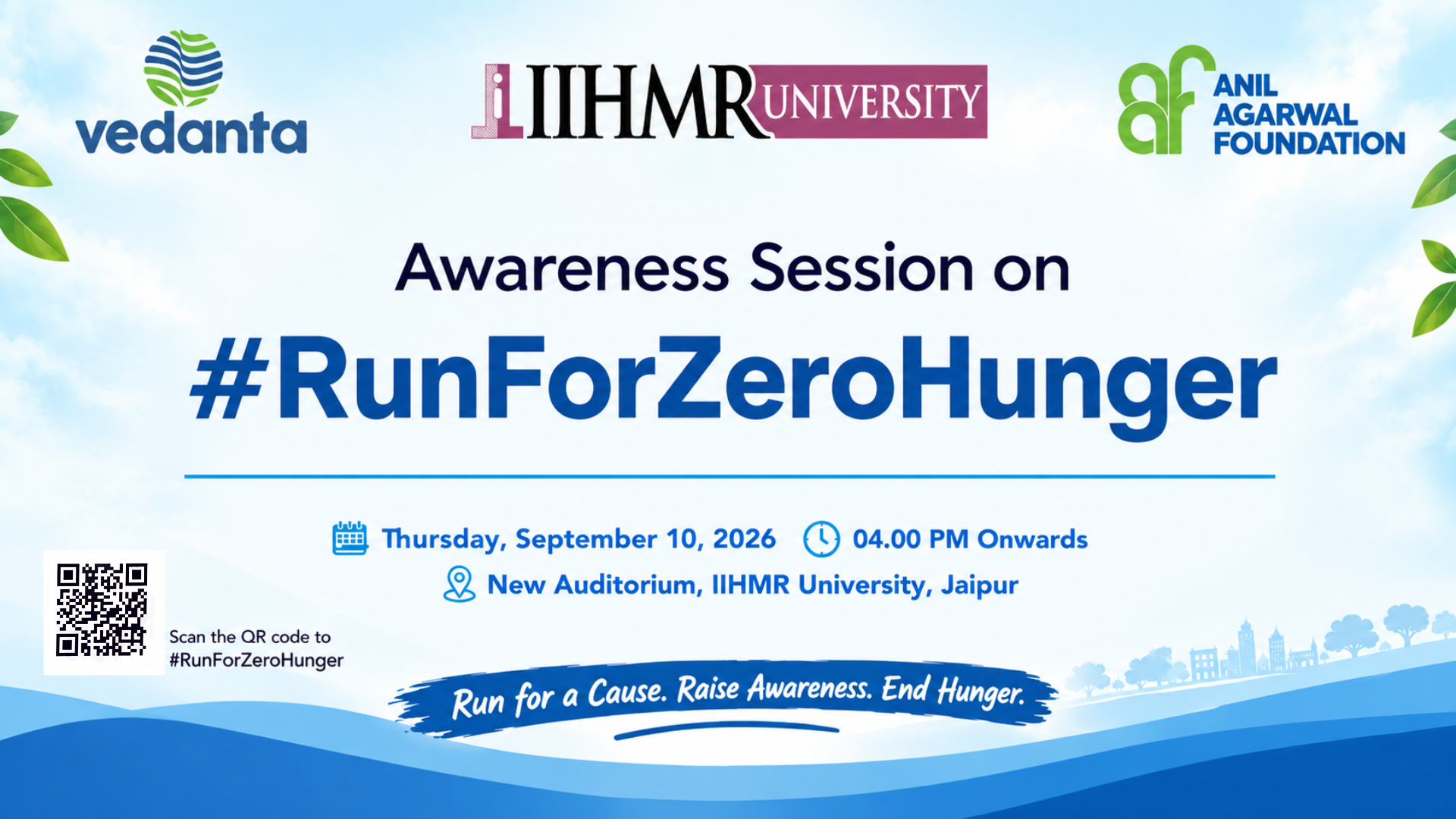 Awareness Session on #RunForZeroHunger event banner