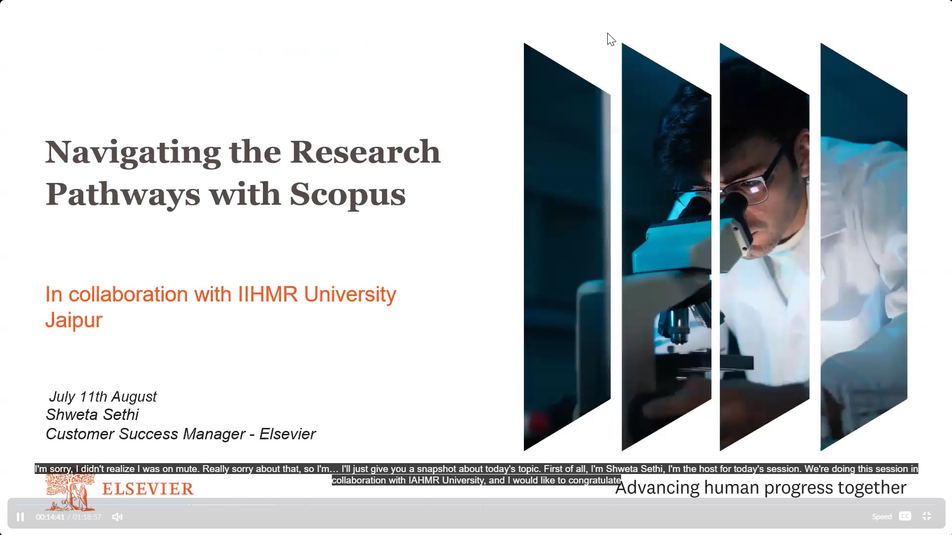 Orientation and Training Session on Scopus & Scopus AI event banner